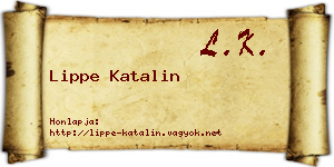 Lippe Katalin névjegykártya